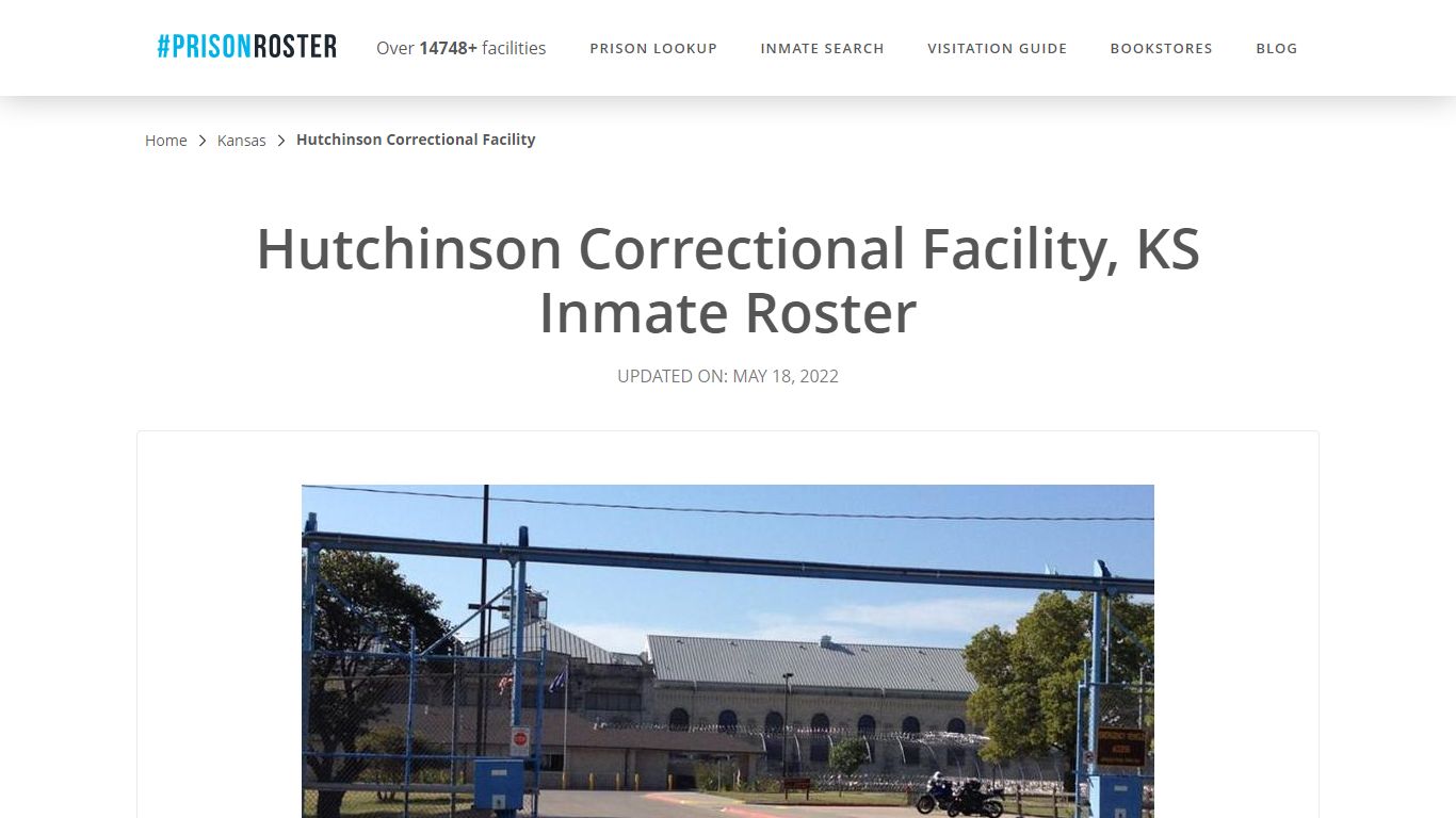 Hutchinson Correctional Facility, KS Inmate Roster